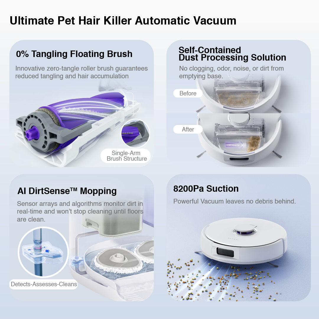 [Clearance Sales No Warranty] Narwal Freo X Ultra Robot Vacuum & Mop with AI DirtSense, Best for Pets & Long Hair